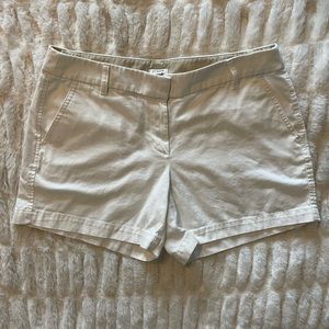 J.Crew white chino shorts